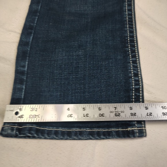 Ariat M7 Rocker Jeans Mens 34x32 Stretch Slim Fit Straight Coltrane Medium Wash - Picture 11 of 14